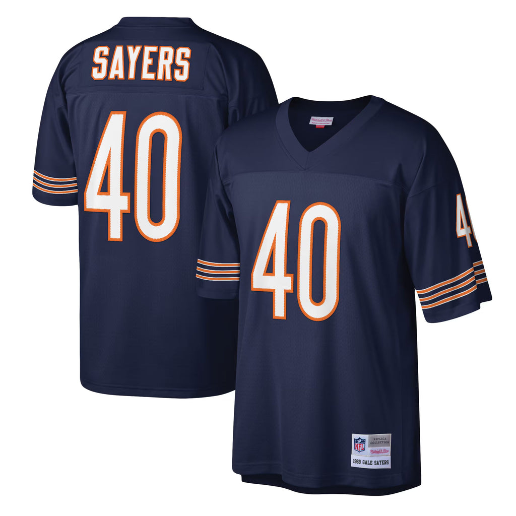 Chicago Bears Gale Sayers Mitchell & Ness Navy Legacy Replica Jersey