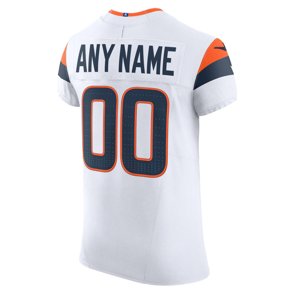 Denver Broncos White Vapor F.U.S.E. Elite Custom Jersey