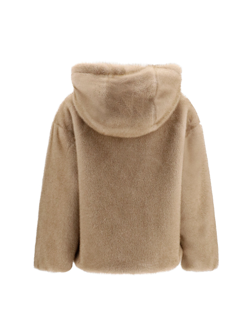 Herno Women Hooded Jacket In Eco-Fur