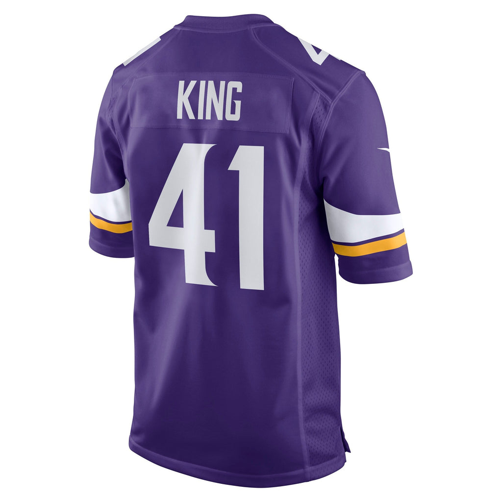 Minnesota Vikings Kobe King Purple Team Game Jersey
