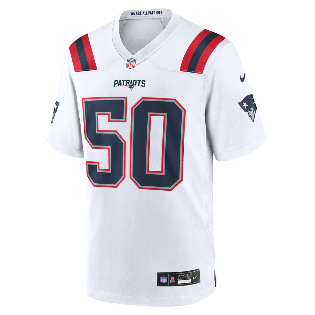 New England Patriots Mike Vrabel White Retired Player Game Jersey