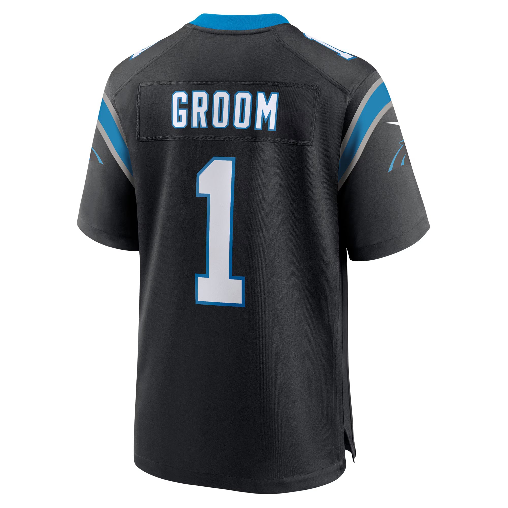 Carolina Panthers Number 1 Groom Black Game Jersey