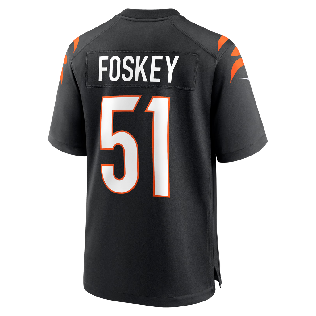 Cincinnati Bengals Isaiah Foskey Black Team Game Jersey