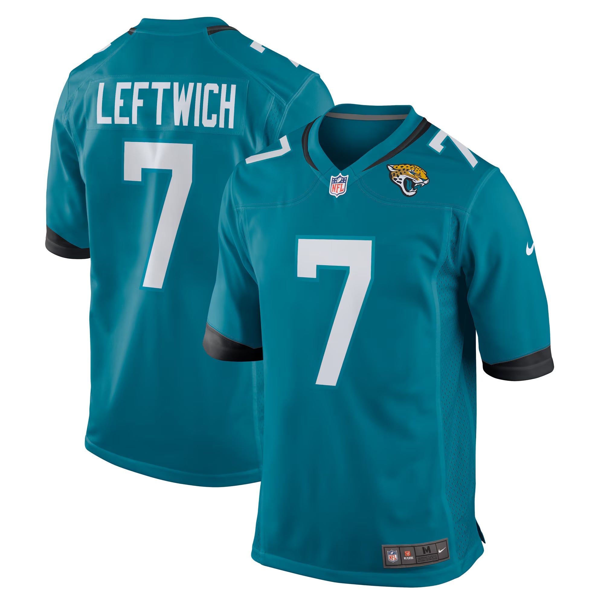 Jacksonville Jaguars Byron Leftwich Teal Retired Player Game Jersey