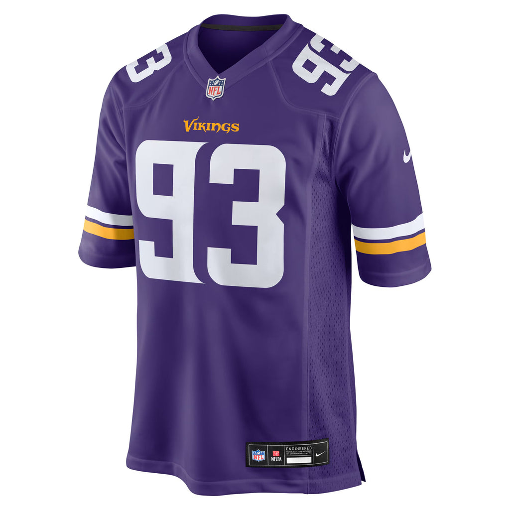 Minnesota Vikings Jonathan Allen Purple Team Game Jersey