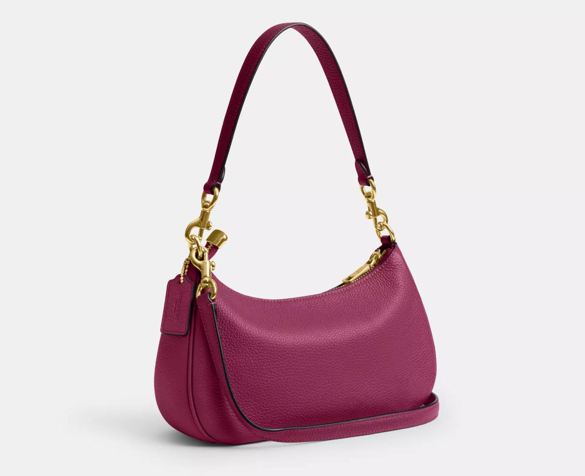 NWT Coach Teri Shoulder/ Crossbody Bag With Bow Charm In Pink