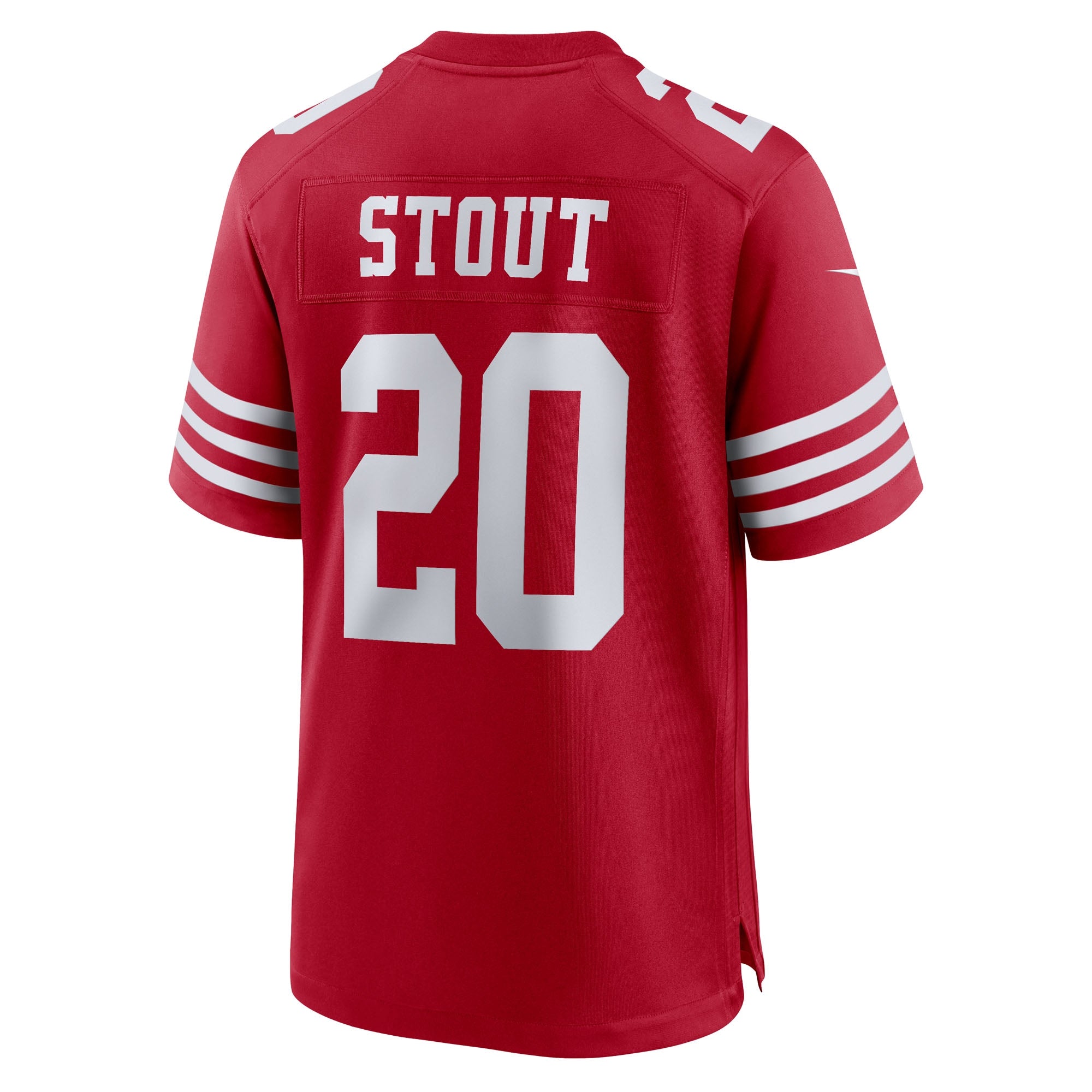 San Francisco 49ers Upton Stout Scarlet Team Game Jersey