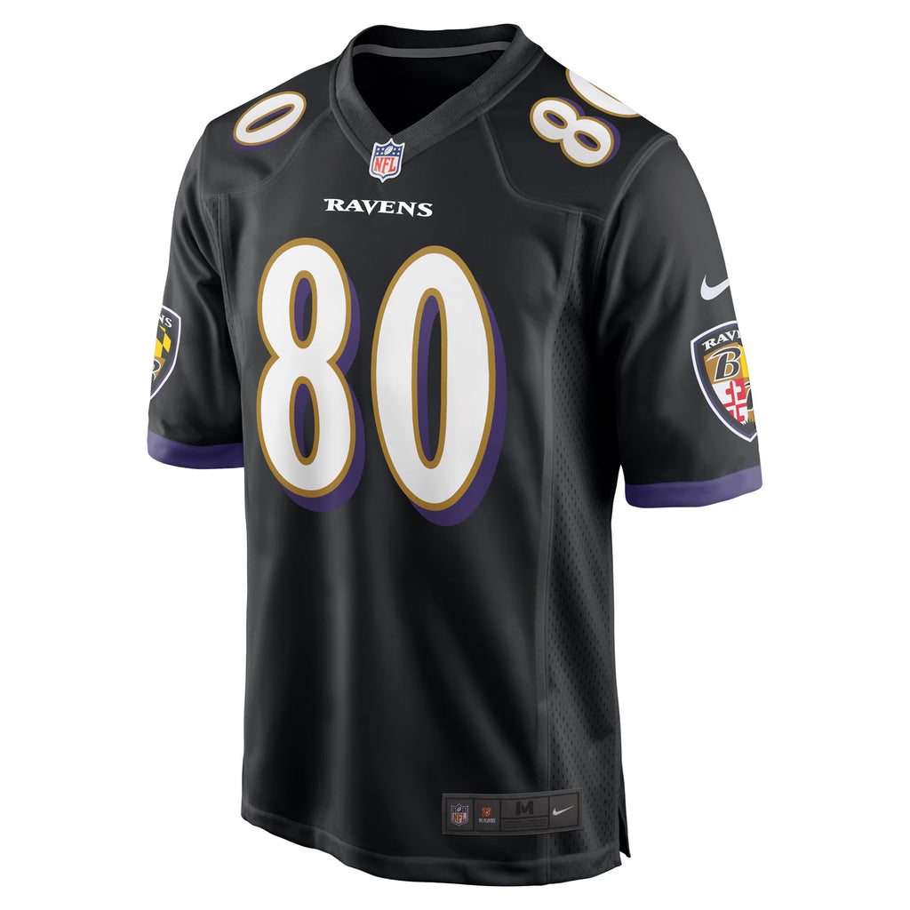 Baltimore Ravens Isaiah Likely Black Alternate Game Jersey