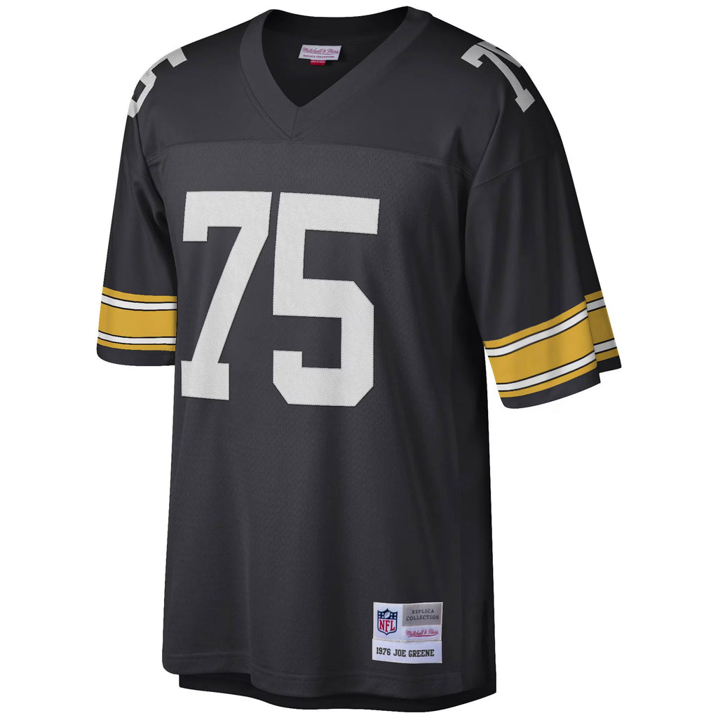 Pittsburgh Steelers Joe Greene Mitchell & Ness Black Legacy Replica Jersey