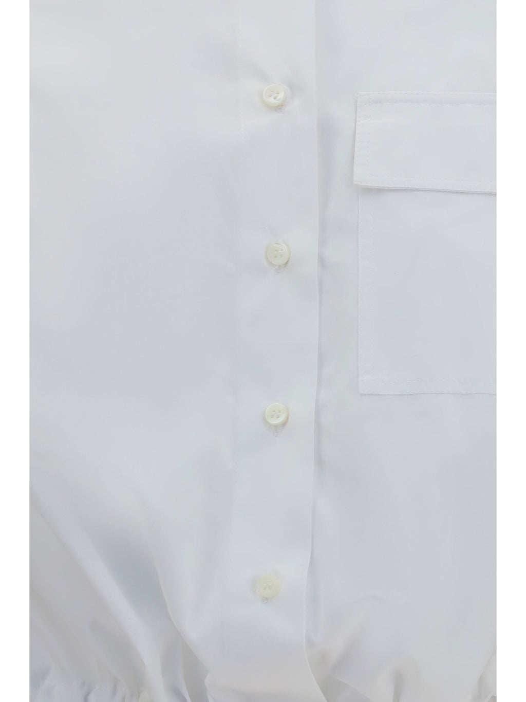 Brunello Cucinelli Women Cotton Shirt With Drawstring Waist