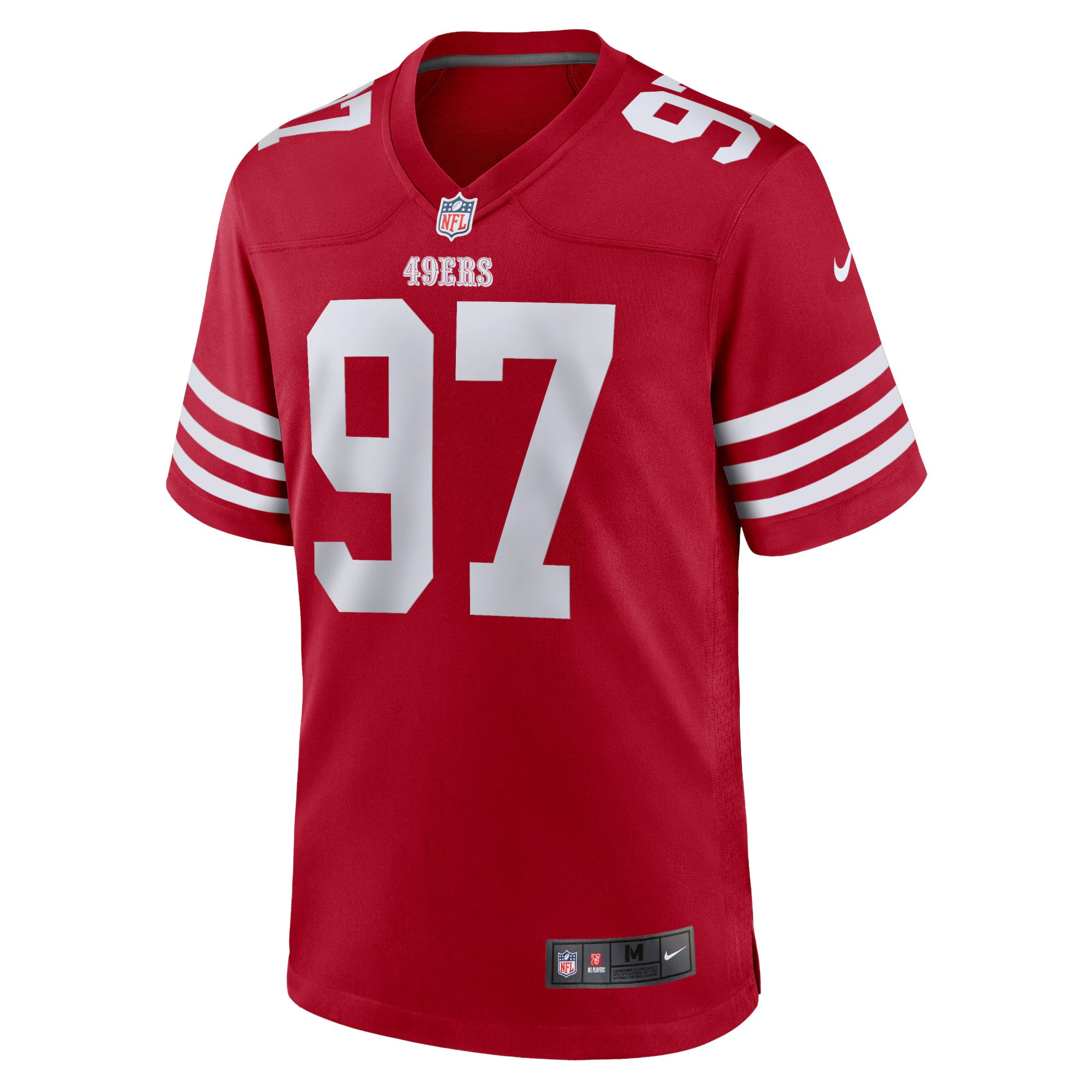 San Francisco 49ers Nick Bosa Scarlet Team Game Jersey