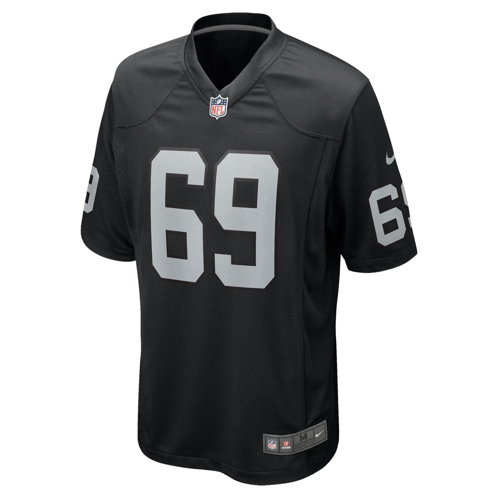Las Vegas Raiders Adam Butler Black Team Game Jersey