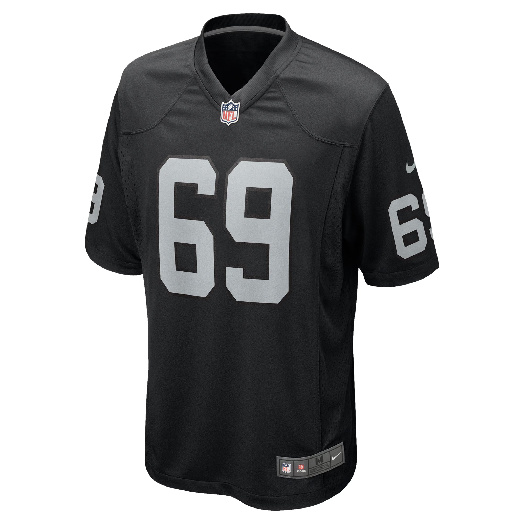 Las Vegas Raiders Adam Butler Black Team Game Jersey
