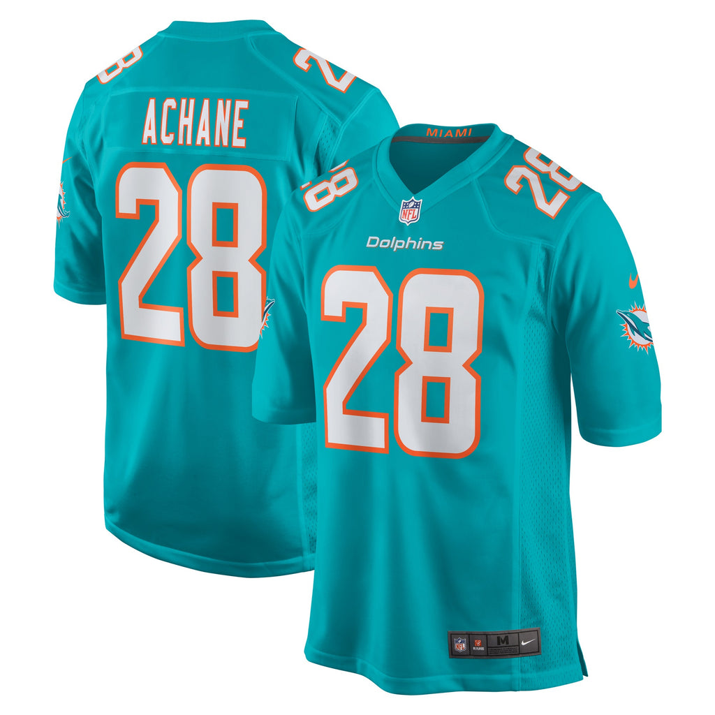 Miami Dolphins Devon Achane Aqua Player Game Jersey