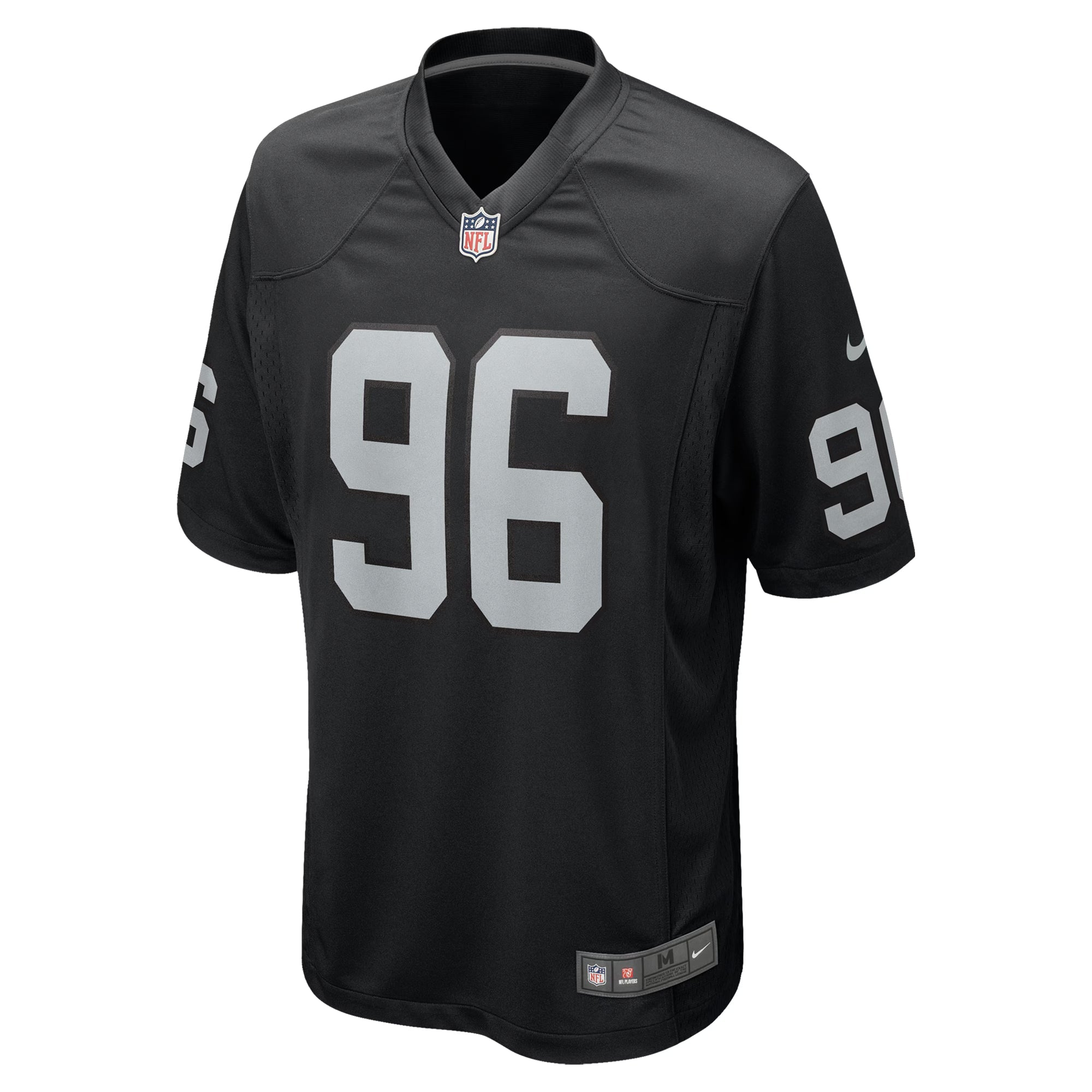 Las Vegas Raiders Jonah Laulu Black Team Game Jersey