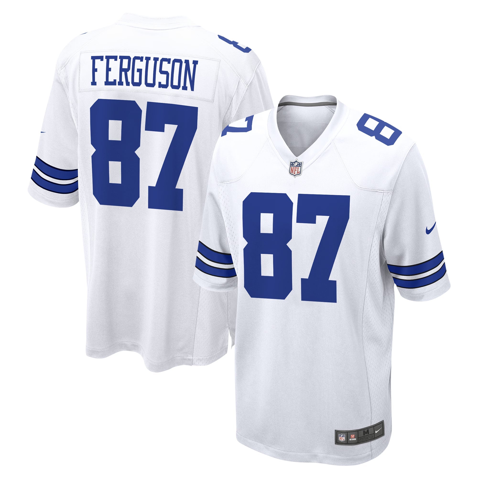 Dallas Cowboys Jake Ferguson White Game Jersey
