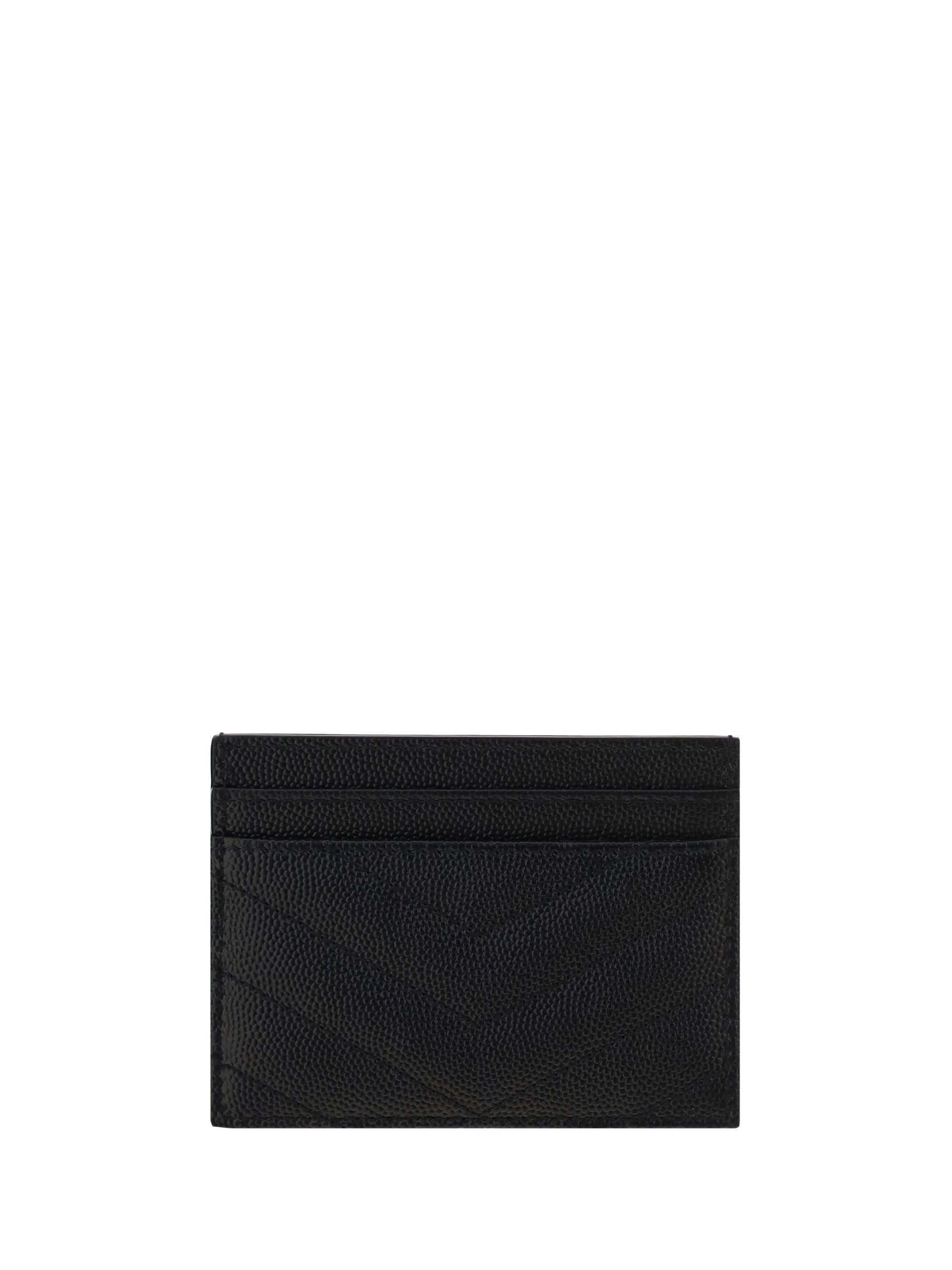 Saint Laurent Women Matelassé Leather Cardholder