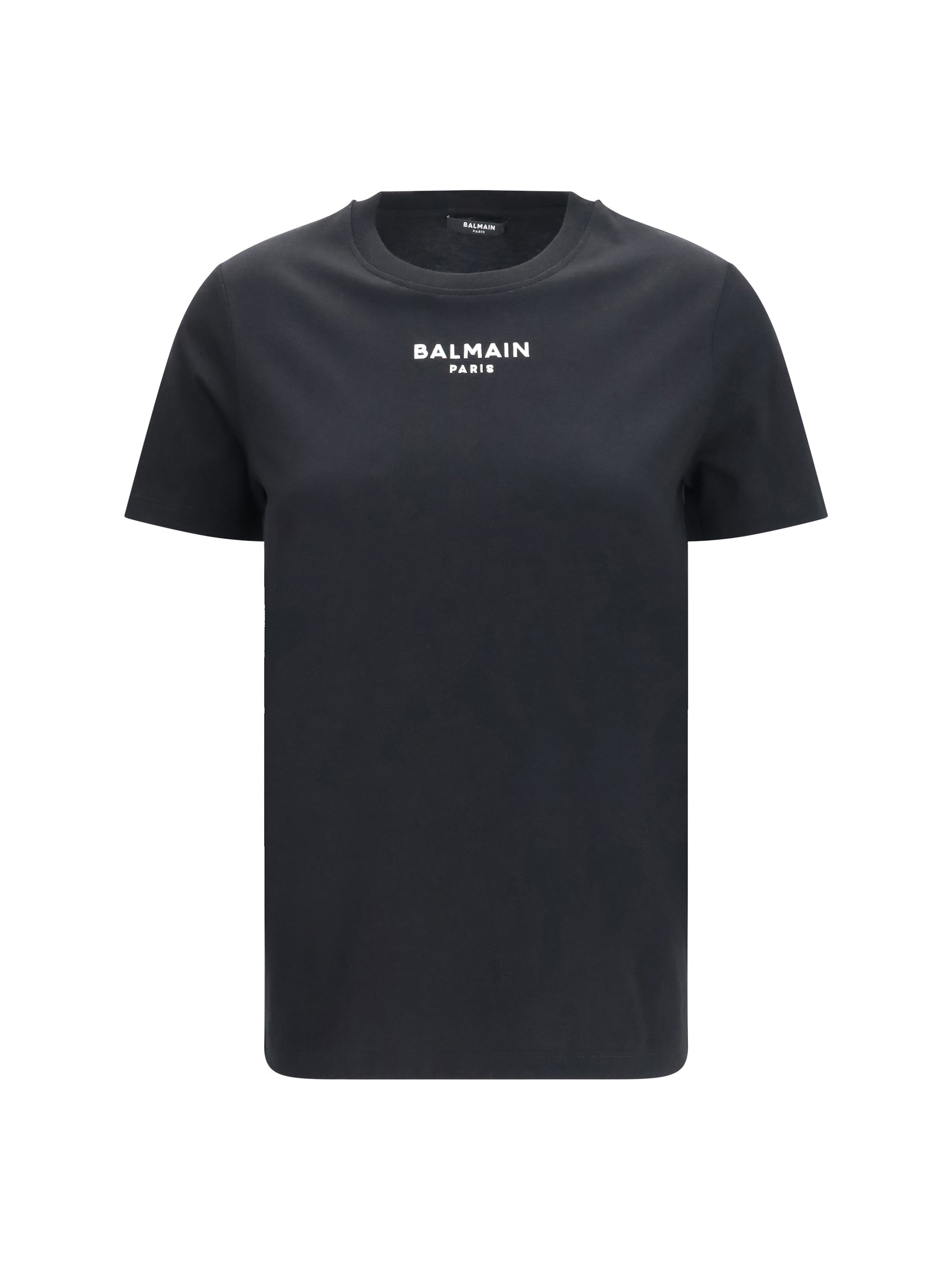 Balmain Women Cotton Logo T-Shirt