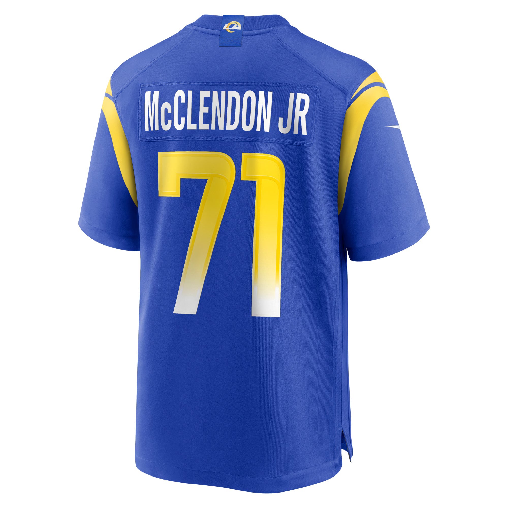 Los Angeles Rams Warren McClendon Jr. Royal Team Game Jersey