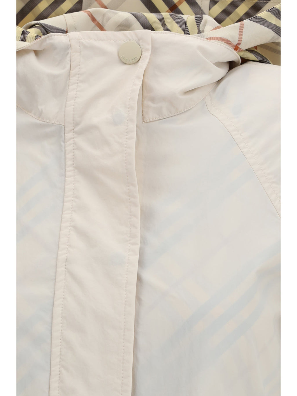 Burberry Women Reversible Check Hooded Jacket