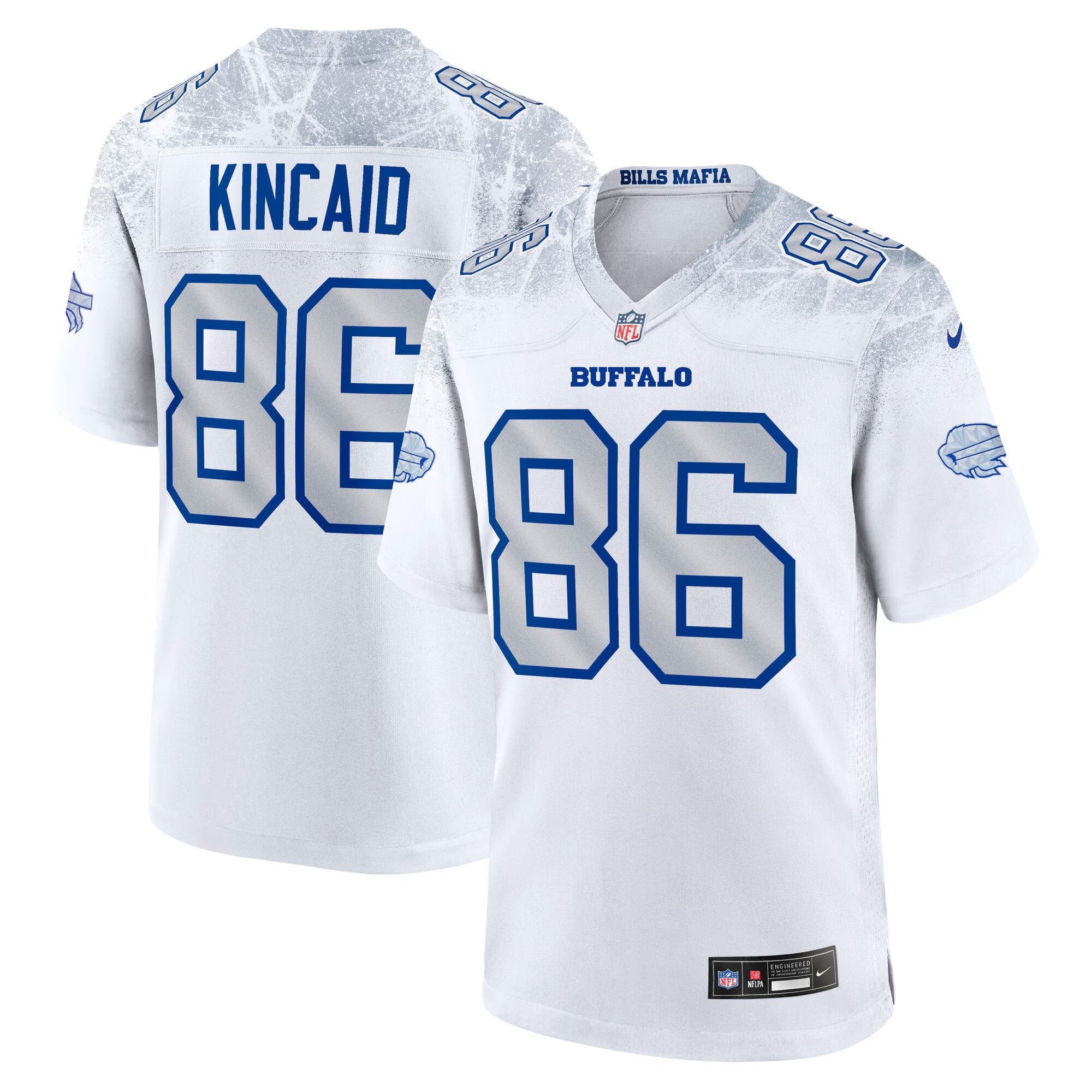 Buffalo Bills Dalton Kincaid White 2025 Rivalries Collection Game Jersey