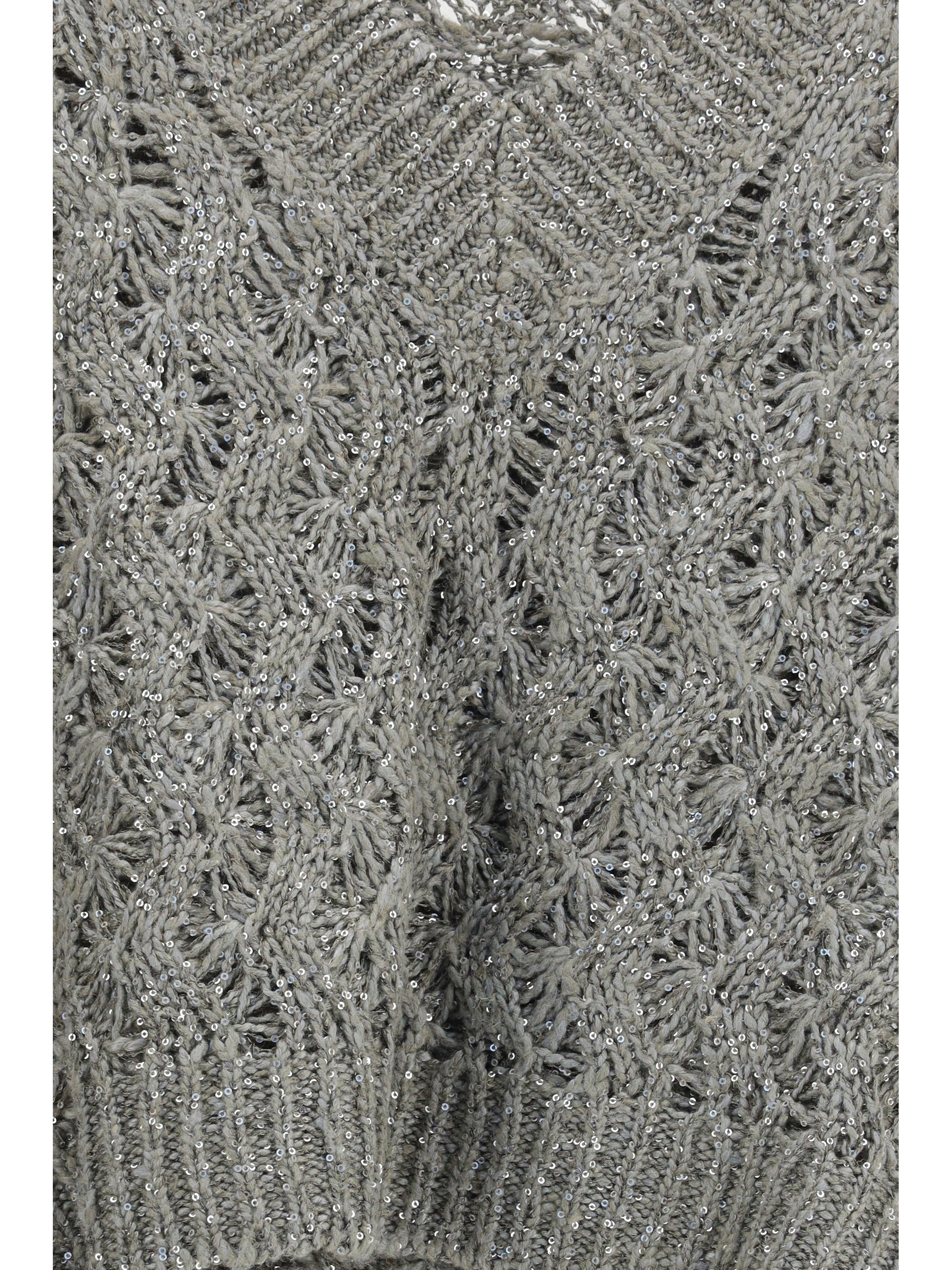 Brunello Cucinelli Women Silk Blend Sequined Vest