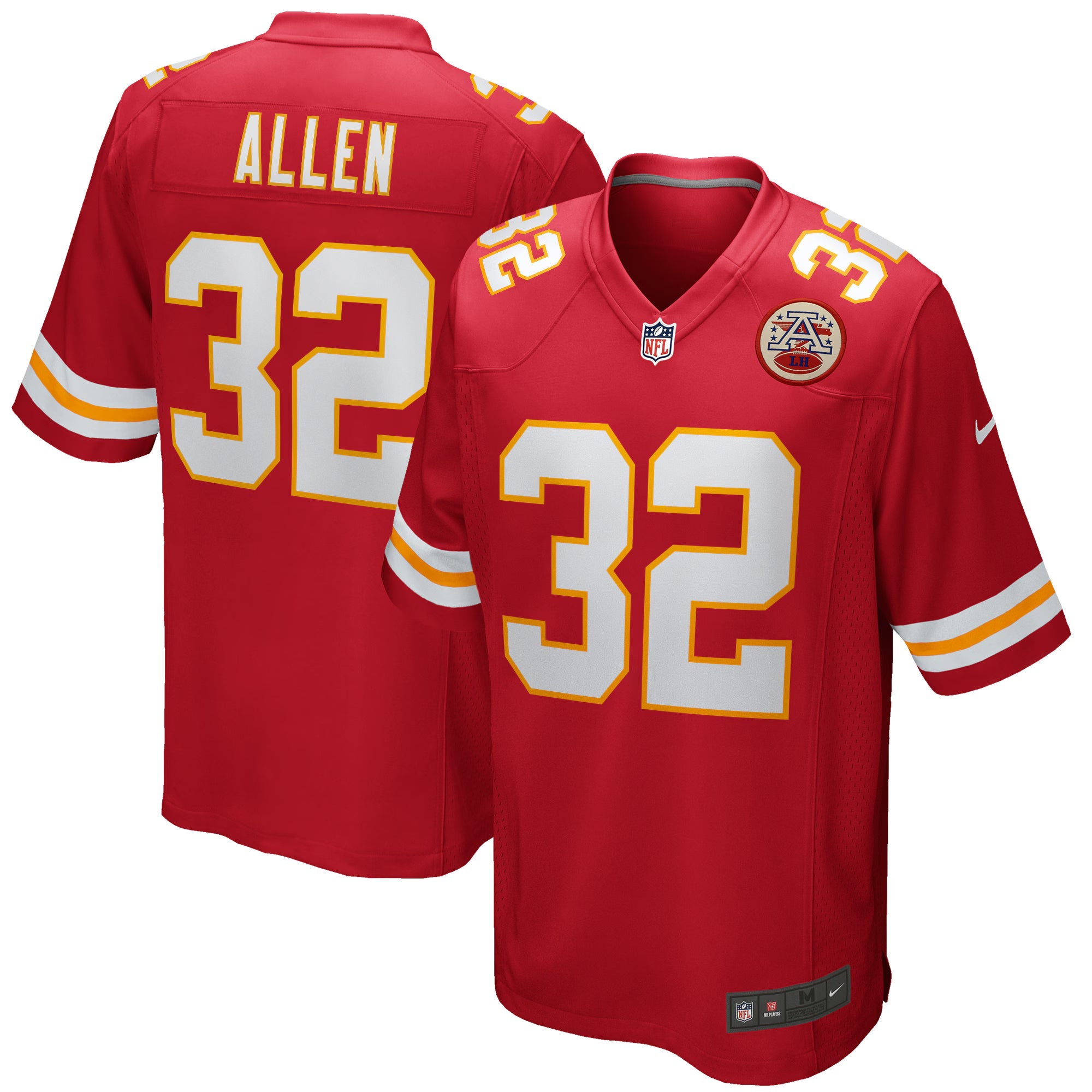 Kansas City Chiefs Marcus Allen Red Game Retired Player Jersey