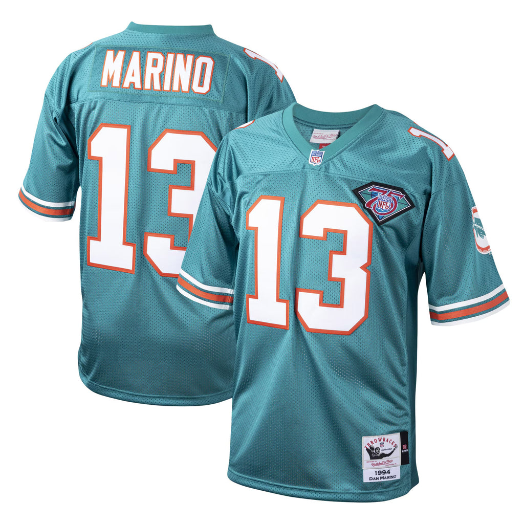 Miami Dolphins 1994 Dan Marino Mitchell & Ness Aqua Authentic Throwback Retired Player Jersey