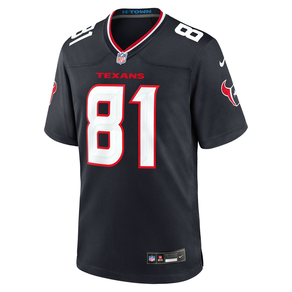 Houston Texans Jayden Higgins Navy Game Jersey