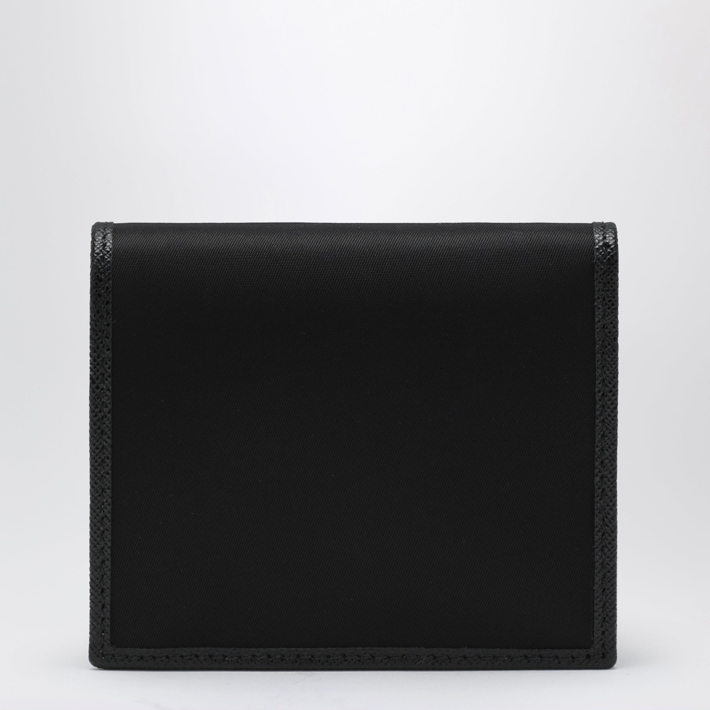 Prada Black Re-Nylon And Saffiano Wallet Men