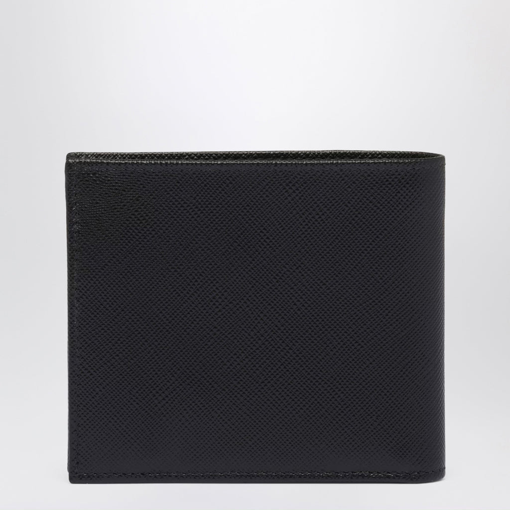 Prada Black Leather Wallet Men