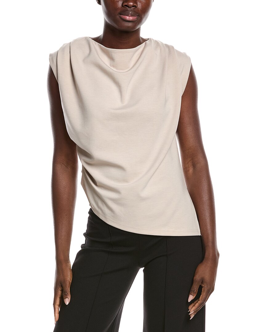 Gracia Gathered Shoulder Drape Top