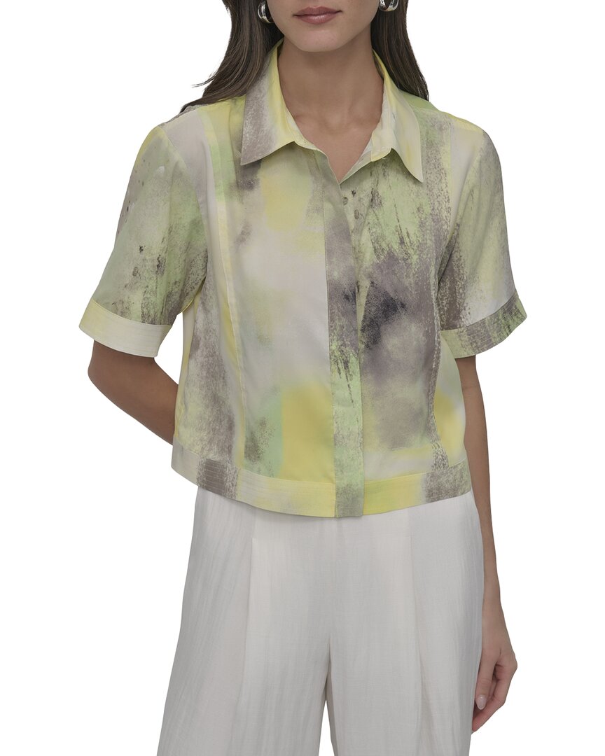 DKNY Printed Camp Shirt