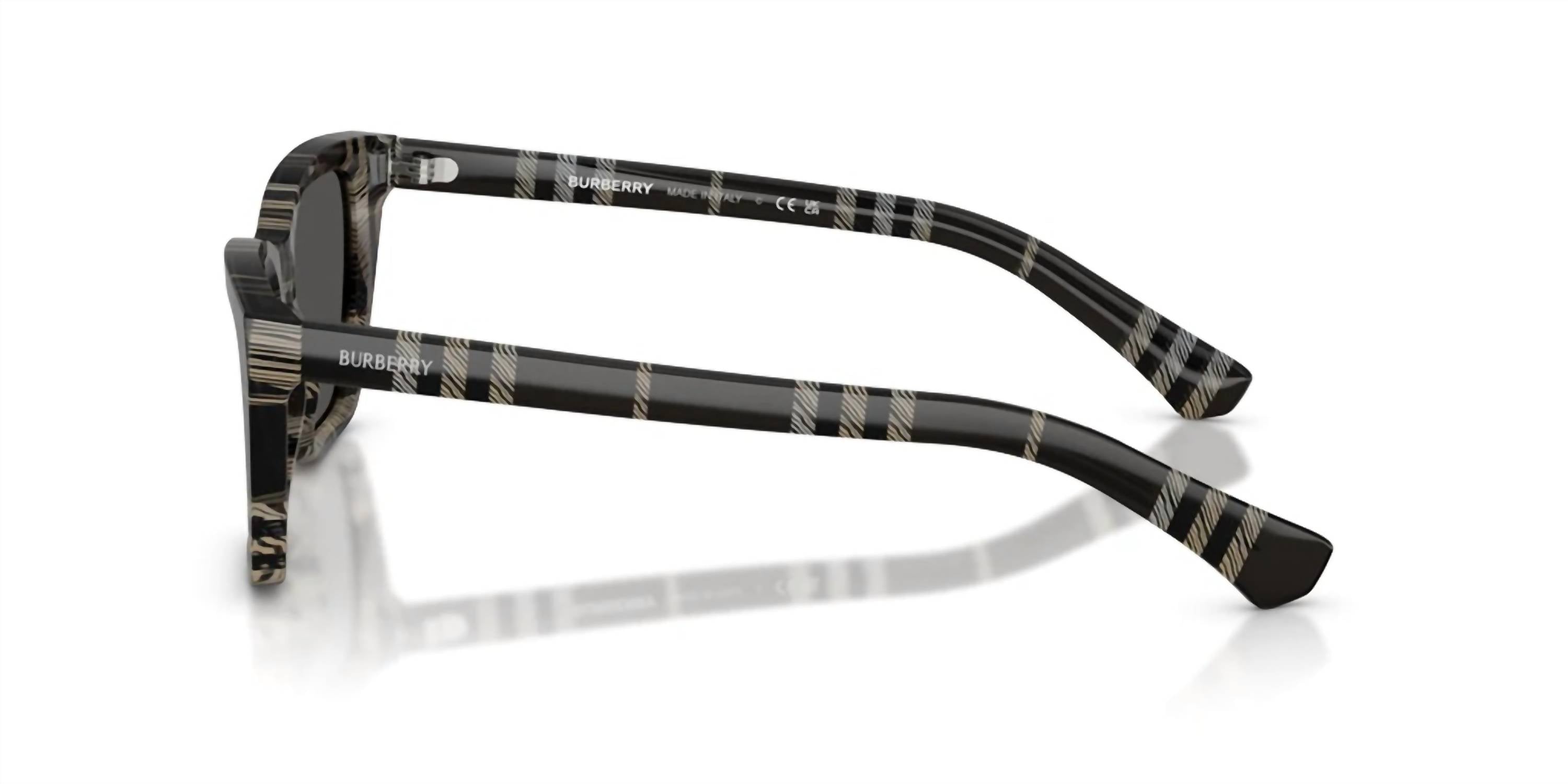 Women's Square Sunglasses In Grey Check