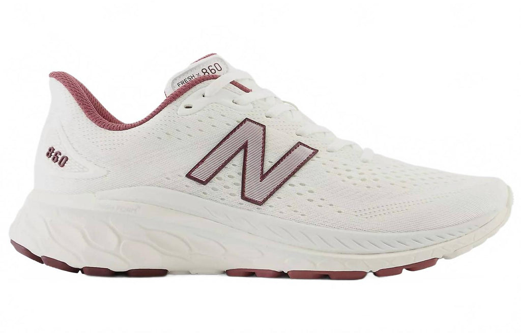Men's Fresh Foam X 860V13 Running Shoes In White Burgundy