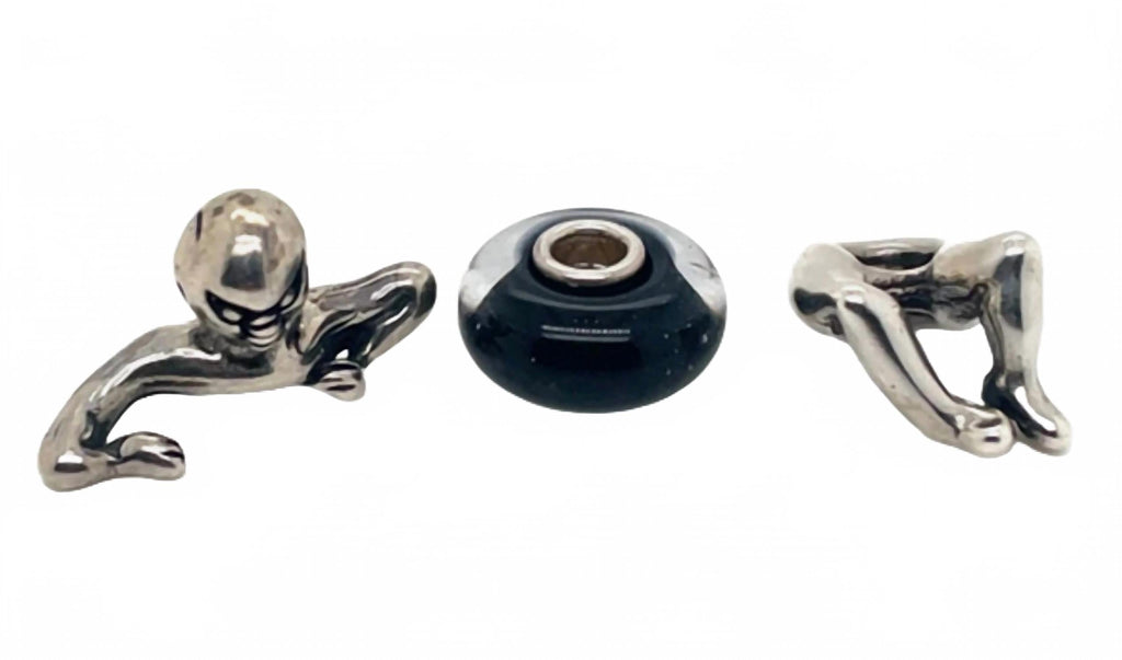 Women's Twister Bead Charm In Silver