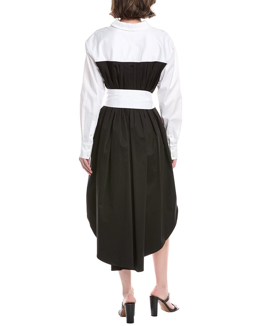 TOCCIN Ariella Pleated Fly Away Shirtdress