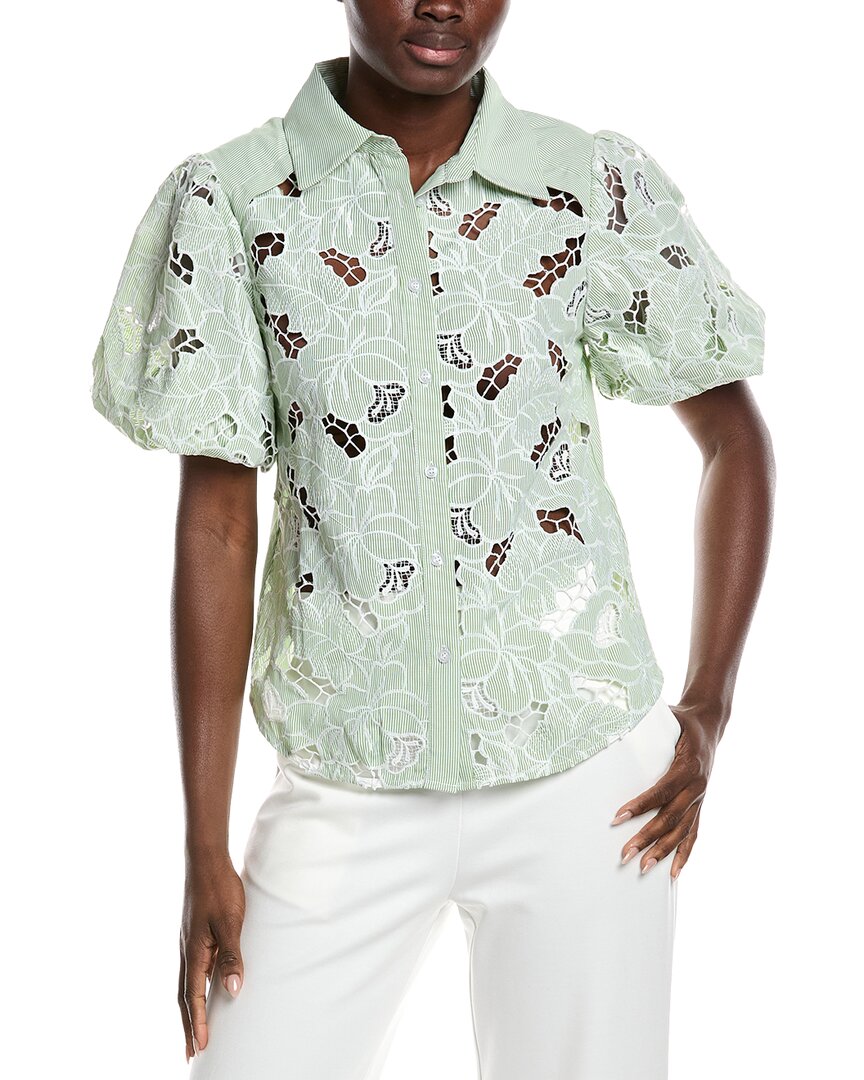 Gracia Lace Cutwork Shirt