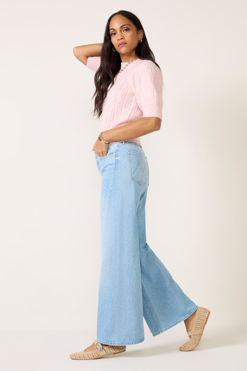Women's The Lemon Twist Sneak Wide Leg Jean