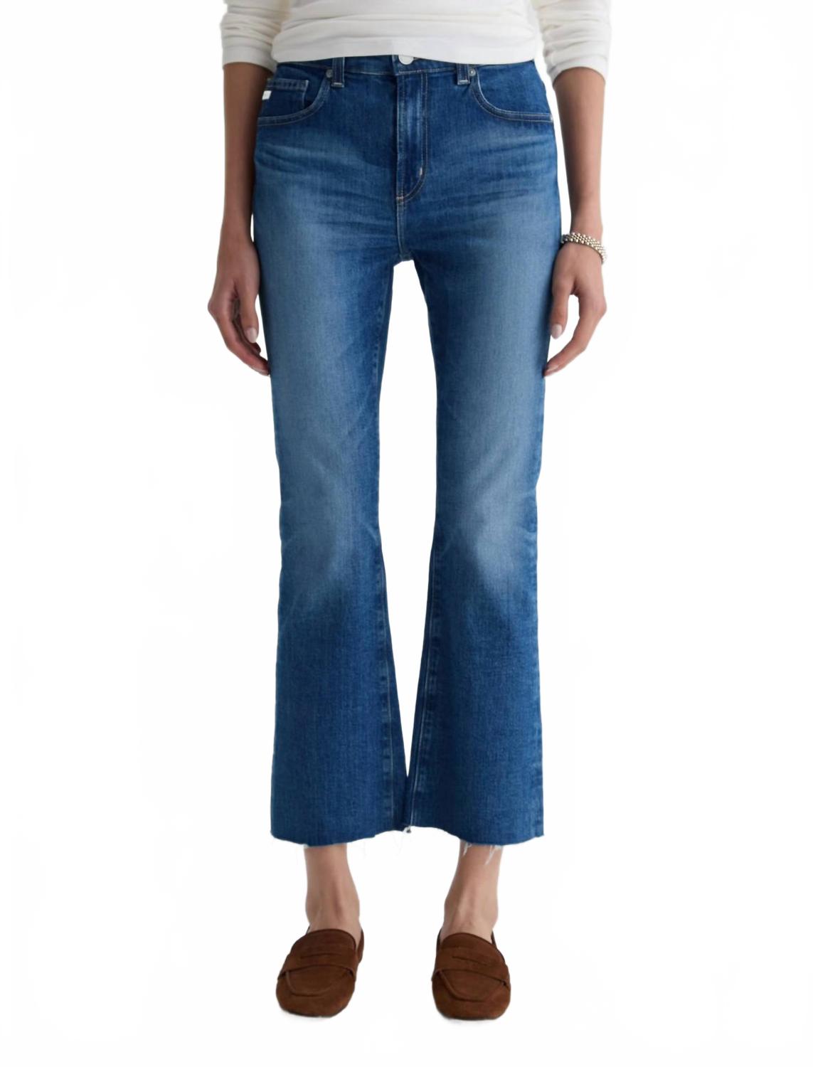 Farrah Mid Rise Boot Crop Jeans In Owens Valley