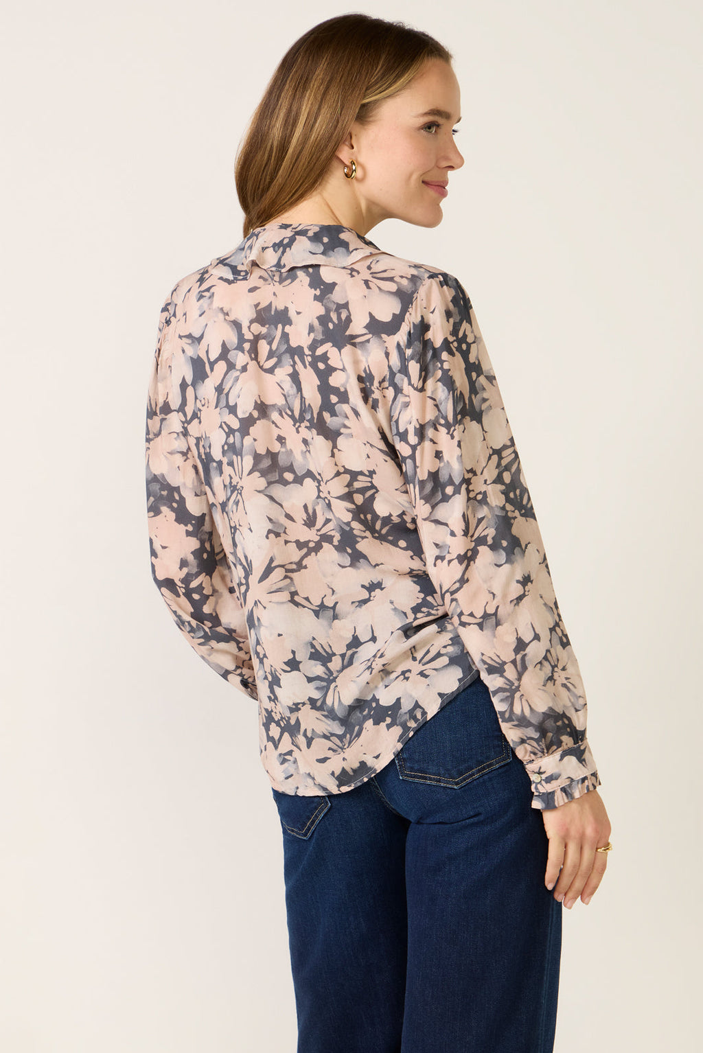 Women's Ruffle Placket Blouse