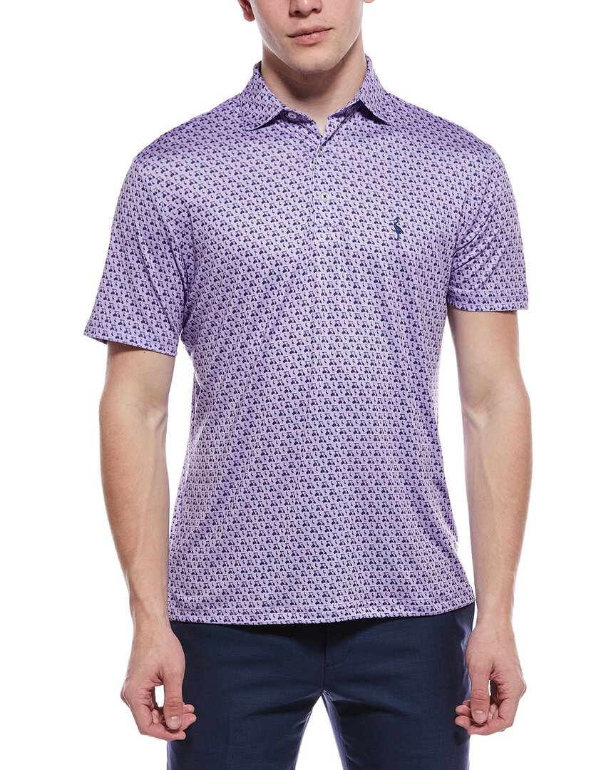 TailorByrd Carts And Byrds Printed Performance Polo Shirt