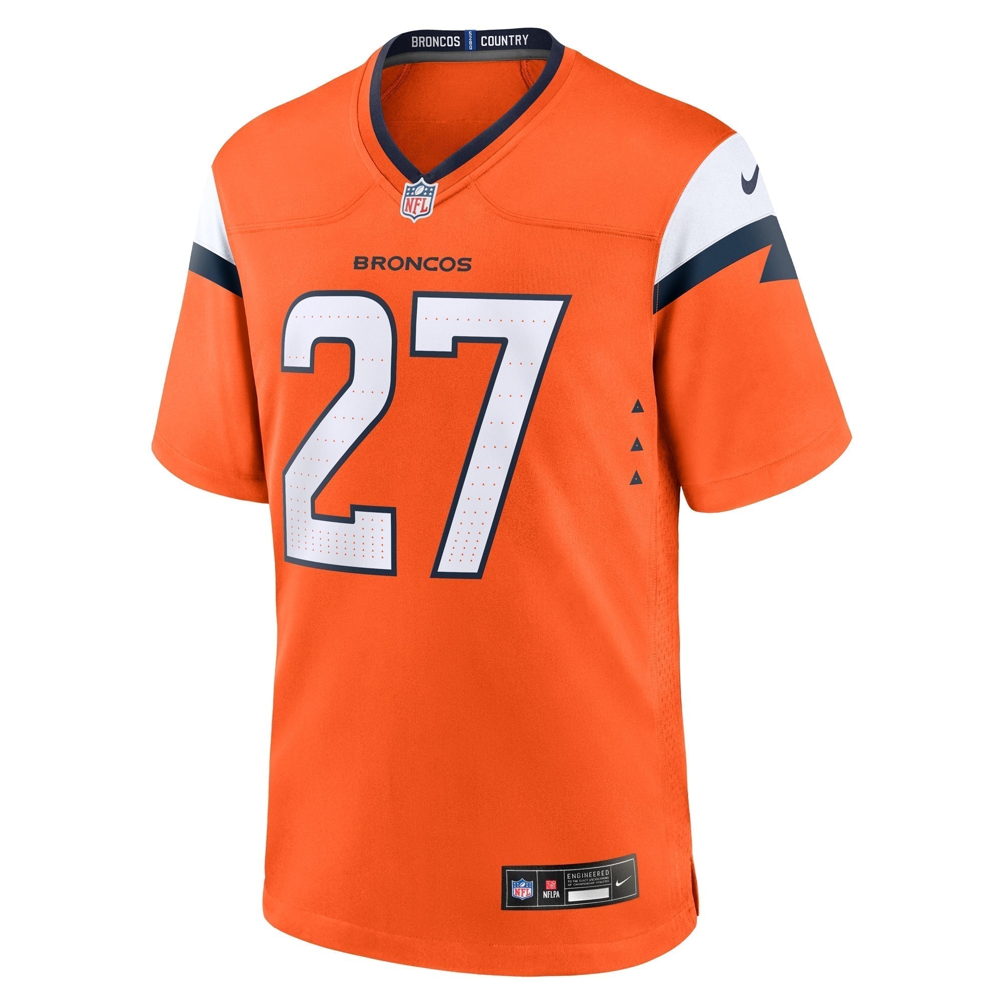 Damarri Mathis Denver Broncos Nike Team Game Jersey -  Orange