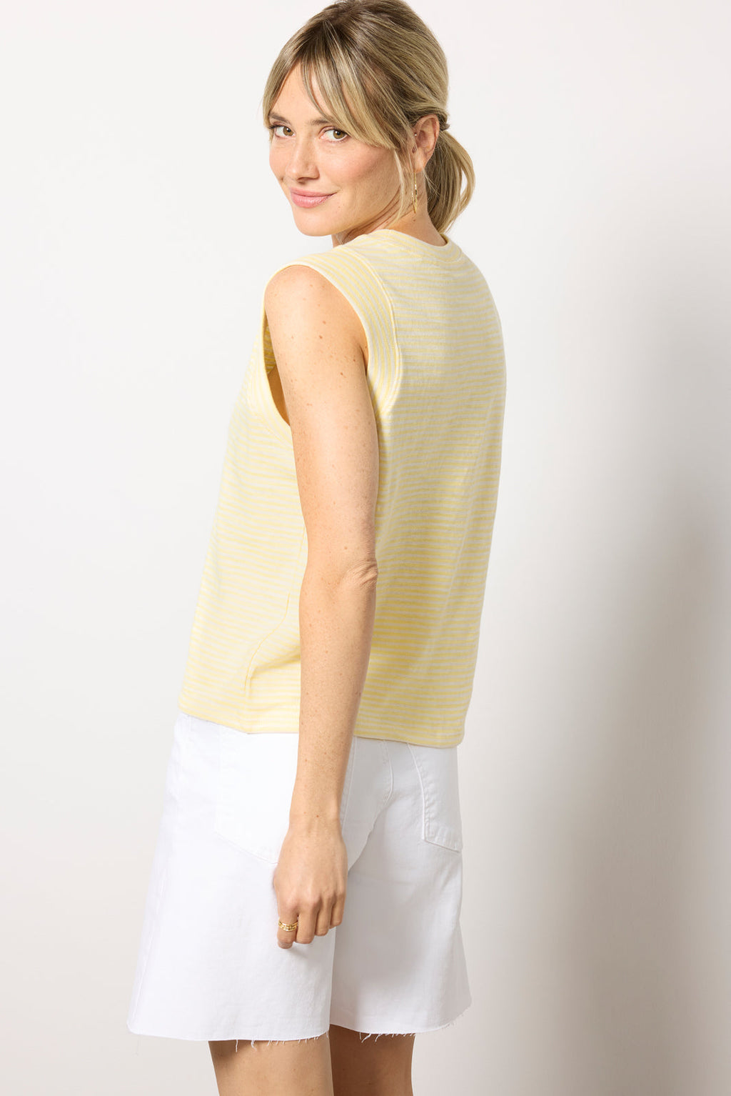 Women's Sunwashed Slub Muscle Tank Top