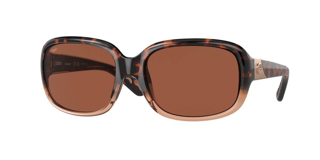 Women's Gannet Sunglasses In Shiny Tortoise Fade/copper