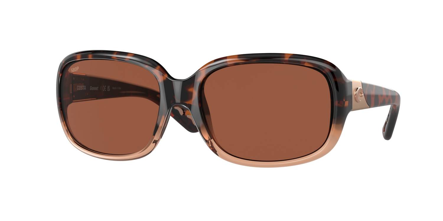 Women's Gannet Sunglasses In Shiny Tortoise Fade/copper