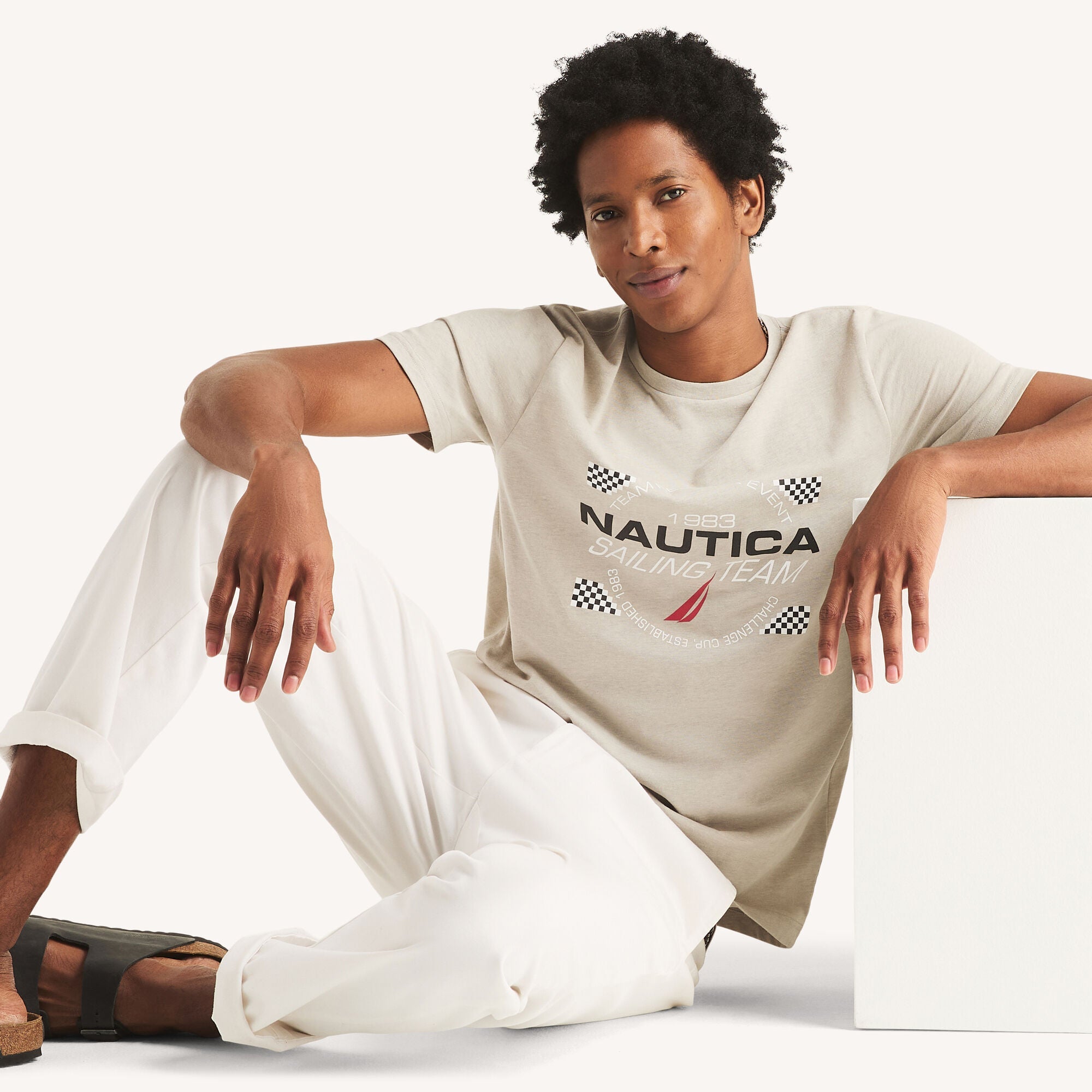Nautica Mens Sailing Team Graphic T-Shirt