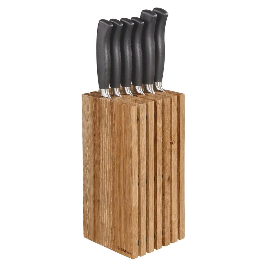 Zassenhaus Slotted Wood Knife Block, Holds 12 Knives