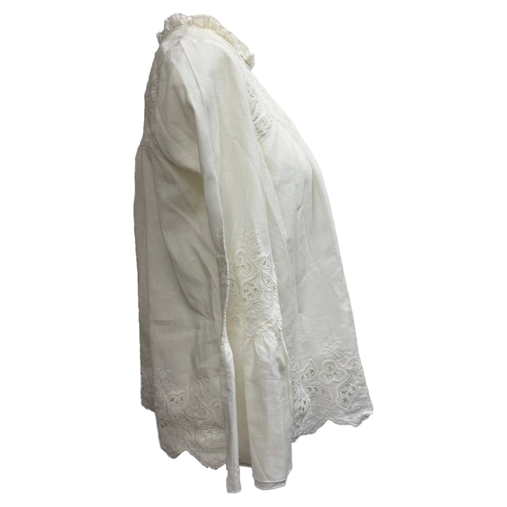 Ulla Johnson Halsey Blouse in White Cotton