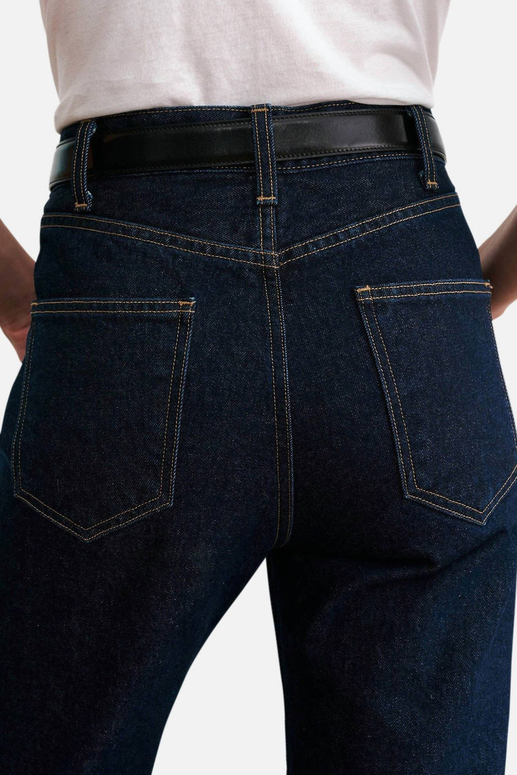 Joan High Rise Straight Leg Jeans In Indigo Rinse